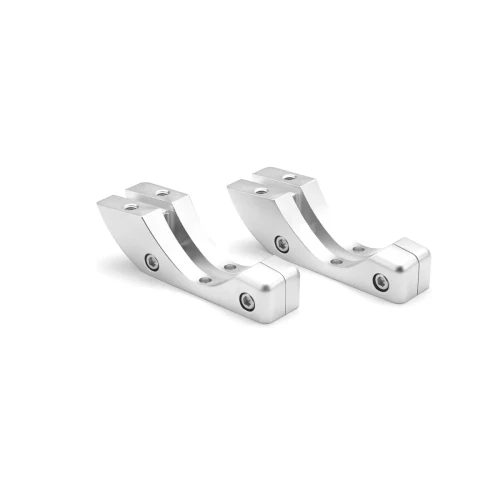 JL Audio Mount Fixture for Enclosed Tower Speaker, For ETXv3 Enclosures, Marine-Grade Aluminum, Clear Anodized Finish, Sold in Pairs