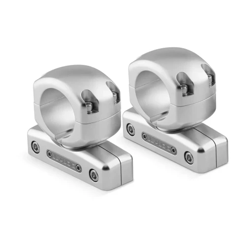 JL Audio Mount Fixture for Enclosed Tower Speaker, For ETXv3 Enclosures, Marine-Grade Aluminum, Clear Anodized Finish, Sold in Pairs