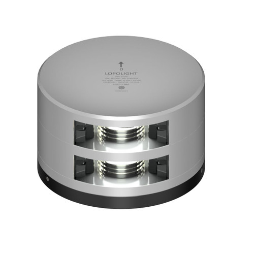 Lopolight 301-005 Series Stern Navigation Light, LED, 2NM, 135° White, Horizontal Mount, FB POM Flat Base, 10-32VDC, IP68 - Apollo Lighting
