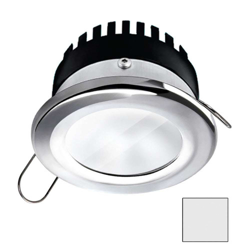 i2Systems Apeiron Pro A506 LED Downlight, 6W, IP67, Spring Mount, Polished Chrome - Apollo Lighting