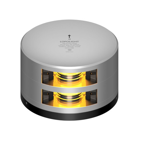 Lopolight 201-013 Towing Light, 2NM, 135° Yellow Light, 10-32VDC, IP68, FB Flat Base