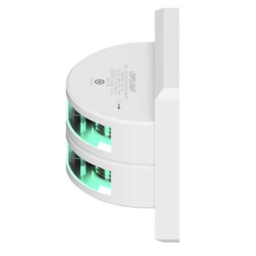 Lopolight Starboard Sidelight, 3 NM, 112.5°, Vertical Mount, 10-32V DC, IP68, COLREG72, USCG - Apollo Lighting