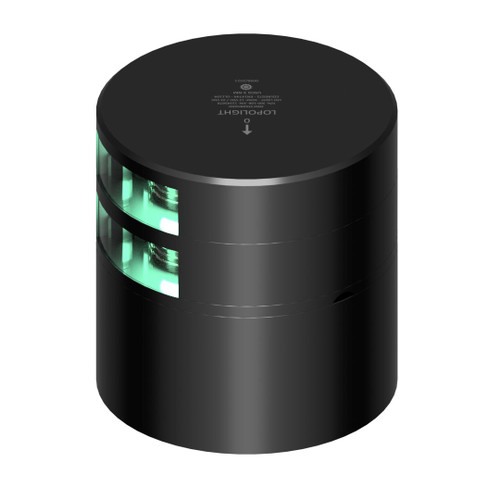 Lopolight Series 301-108 LED Green Starboard Sidelight, For Vessels Over 50m, 3NM Visibility, 112.5° Sector, Horizontal Mount, 10-32VDC, IP68