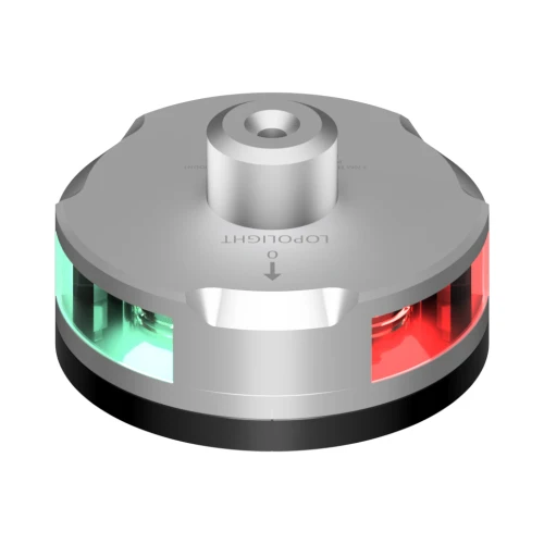 Lopolight Tri-Color Navigation Light, Windex Mount with Light, Flat Base, 1NM, 10-32VDC, IP68