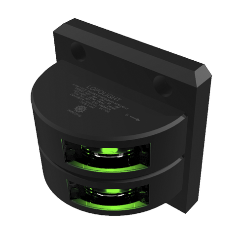 Lopolight Series 301-101 Starboard Sidelight, 3NM, Vertical Mount, 6m Cable, 10-32VDC, IP68