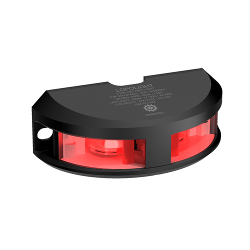 Lopolight 200-016 180° Red LED Navigation Light, 2NM, IP68, Vertical Mount