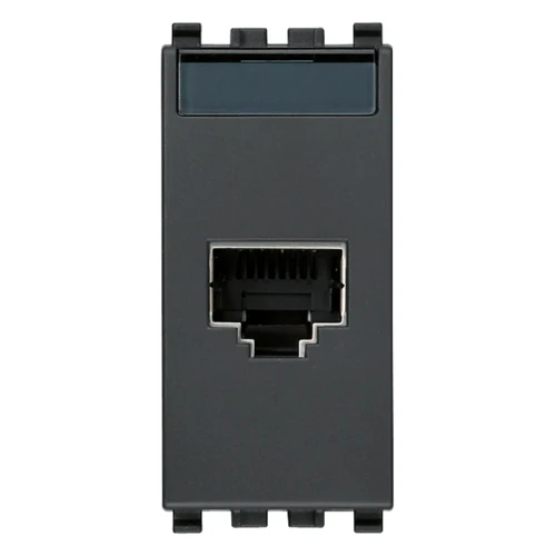 Vimar EIKON RJ45 Netsafe Outlet, T568A/B, Insulation-Piercing Terminals
