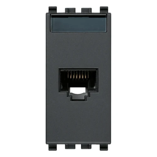 Vimar EIKON RJ45 Netsafe Outlet, T568A/B, Insulation-Piercing Terminals