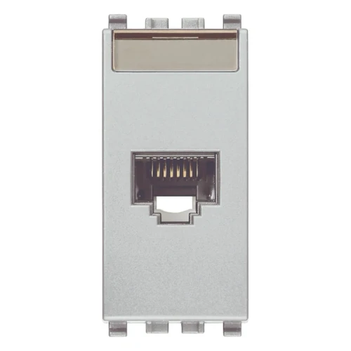 Vimar EIKON RJ45 Netsafe Outlet, T568A/B, Insulation-Piercing Terminals