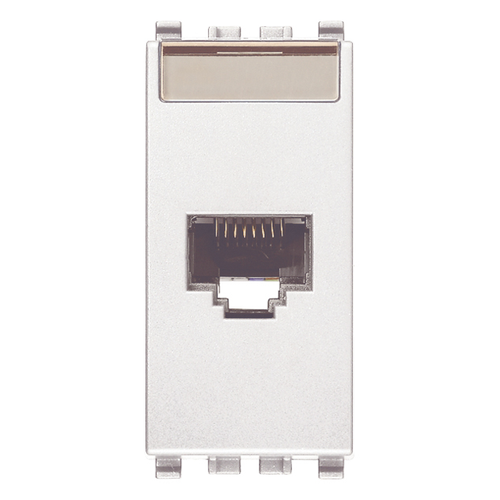 Vimar EIKON RJ45 Netsafe Outlet, T568A/B, Insulation-Piercing Terminals