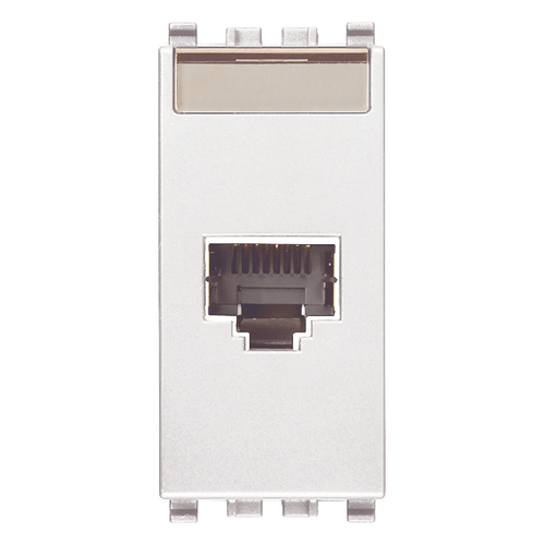 Vimar EIKON RJ45 Netsafe Outlet, T568A/B, Insulation-Piercing Terminals