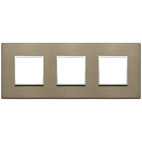 Vimar Eikon EVO 6-Module Cover Plate, 2+2+2 Layout, 71mm Centers