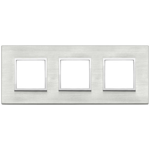 Vimar Eikon EVO 6-Module Cover Plate, 2+2+2 Layout, 71mm Centers