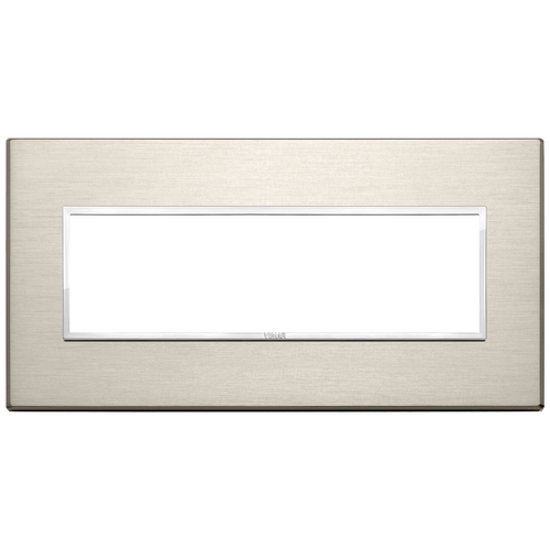 Vimar Eikon EVO 7-Module Cover Plate, Horizontal/Vertical Mount