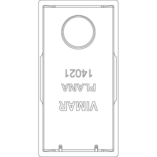 Vimar Plana 1M Interchangeable Button, Single Rocker, IP40, Lightable, Halogen-Free Thermoplastic - Apollo Lighting