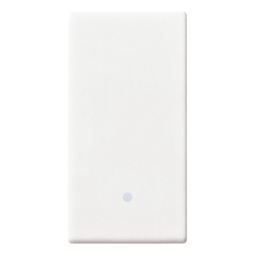 Vimar Plana 1M Interchangeable Button, Single Rocker, IP40, Lightable, Halogen-Free Thermoplastic