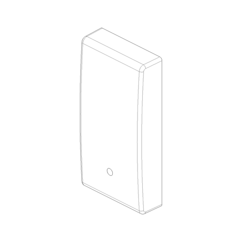 Vimar Plana 1M Interchangeable Button, Single Rocker, IP40, Lightable, Halogen-Free Thermoplastic