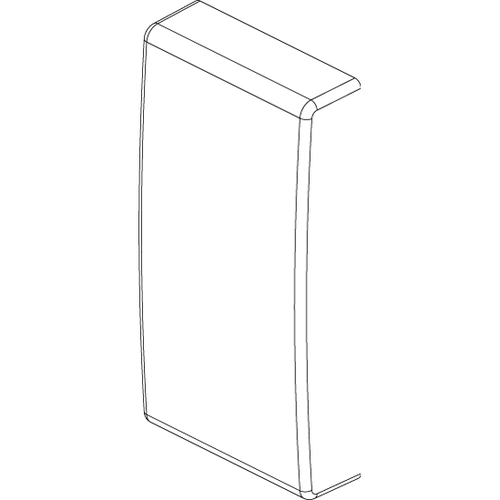 Vimar Plana 1M Interchangeable Button, Single Rocker, IP40, Lightable, Halogen-Free Thermoplastic