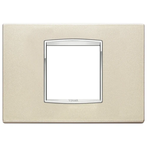Vimar Eikon Classic Cover Plate, 2-Central-Module, Horizontal/Vertical Mount