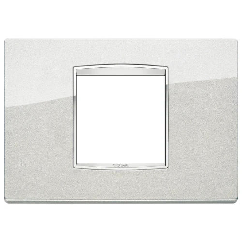Vimar Eikon Classic Cover Plate, 2-Central-Module, Horizontal/Vertical Mount