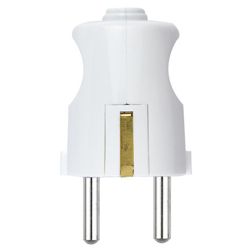 Vimar Supernova German/French S31 2P+E Axial Plug, 16A, 250V, IP20, Screwed Terminal - Apollo Lighting