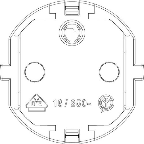 Vimar Supernova German/French S31 2P+E Axial Plug, 16A, 250V, IP20, Screwed Terminal - Apollo Lighting