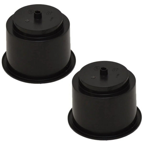 Attwood Marine Flush Mount Cup Holder, 3 3/4 in Cutout, 3 1/8 in Deep, Self-Draining, Black Polymer - Apollo Lighting