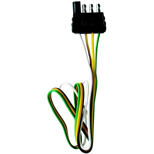 Attwood Marine Trailer Wiring Connector Set, 4-Way Flat, 12 in Plug