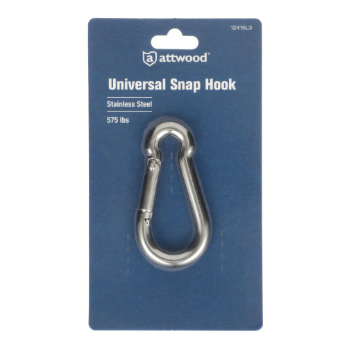 Attwood Marine Stainless Steel Snap Hook, 5/16 in x 3-1/8 in, 575 lb Safe Load