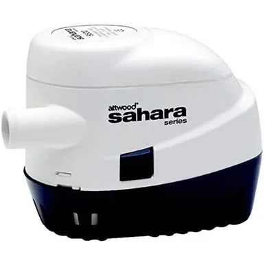 Attwood Marine Sahara Automatic Bilge Pump, 500 GPH, 12V, Quicksilver Connectors