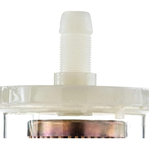 Attwood Marine Outboard Fuel Filter, 3/8 in Lines, 40 Micron, Clear Body