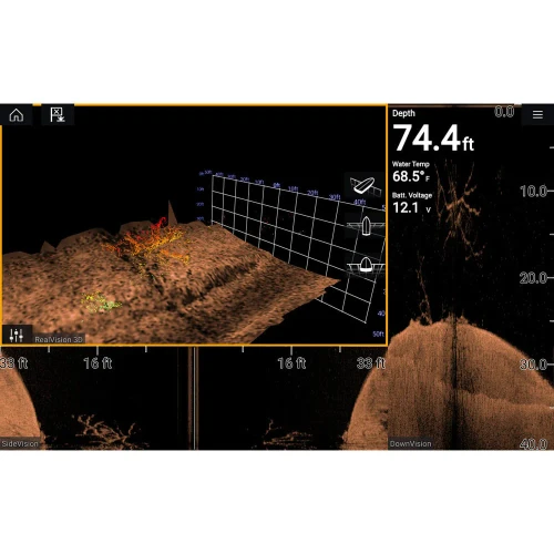 Raymarine Axiom Pro 12 RVX Chartplotter/Fishfinder, 12.1 in, RealVision 3D, 1kW CHIRP Sonar