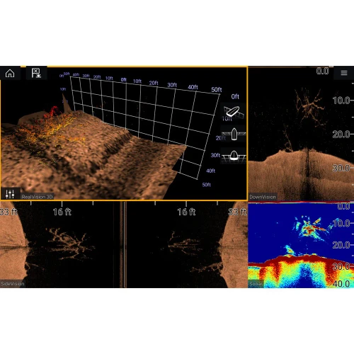 Raymarine Axiom Pro 12 RVX Chartplotter/Fishfinder, 12.1 in, RealVision 3D, 1kW CHIRP Sonar