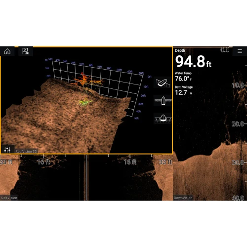Raymarine Axiom Pro 12 RVX Chartplotter/Fishfinder, 12.1 in, RealVision 3D, 1kW CHIRP Sonar
