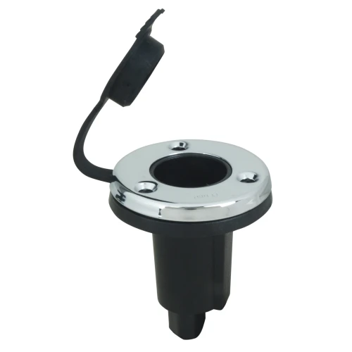 Perko 1045 Plug-In Pole Light Base, 2-Pin, 0° Rake, 2-1/4 in OD