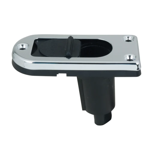 Perko Locking Collar Pole Light Mounting Base, 2-Pin, Stainless Steel, 5° Rake