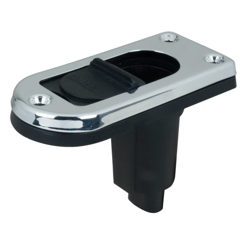 Perko Locking Collar Pole Light Mounting Base, 2-Pin, Stainless Steel, 5° Rake