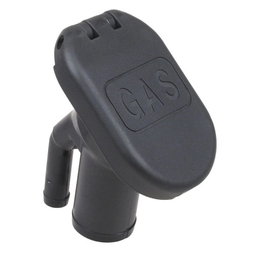 Perko 1318 Gas Fill/Tank Vent, 1-1/2 in Hose, 5/8 in Vent, 35° Angled Neck, Black Polymer - Apollo Lighting