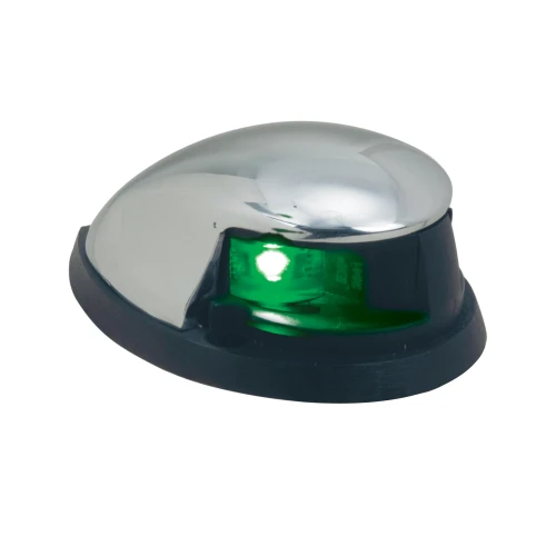 Perko LED Horizontal Mount Side Lights, 12V, Chrome, 2nm, Pair