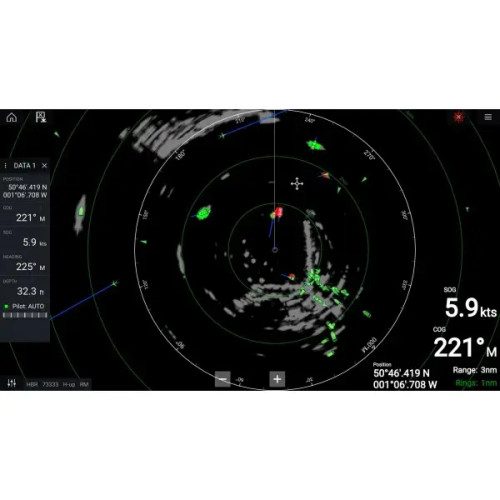Raymarine Quantum 2 Q24D Radar Dome, 18 in, Doppler, CHIRP, Wi-Fi, Ethernet, Black Radome, No Cables - Apollo Lighting