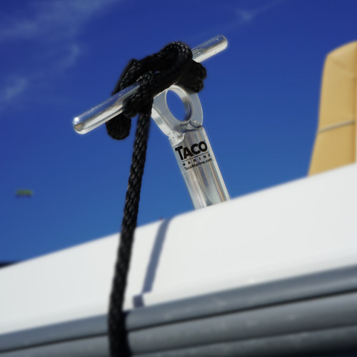 TACO Marine Multi-Purpose Portable Cleat, 15 Degree, Type-304 Stainless Steel, Standard Rod Holder Fit - Apollo Lighting