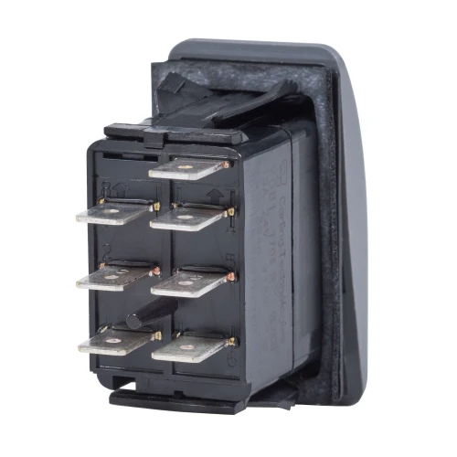 Blue Sea Systems Contura II Rocker Switch, Black Actuator, 20A @ 12V, 15A @ 24V