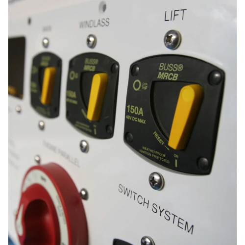 Blue Sea Systems 187-Series Switchable Thermal Circuit Breaker, 48V DC, Type III, Trip-Free, Ignition Protected