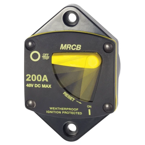 Blue Sea Systems 187-Series Switchable Thermal Circuit Breaker, 48V DC, Type III, Trip-Free, Ignition Protected
