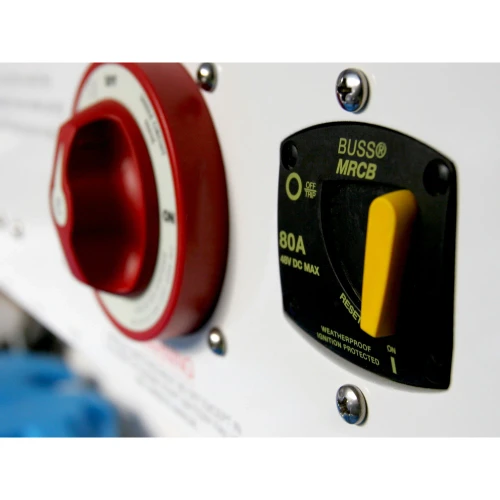 Blue Sea Systems 187-Series Switchable Thermal Circuit Breaker, 48V DC, Type III, Trip-Free, Ignition Protected