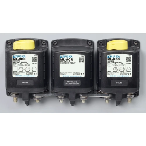 Blue Sea Systems ML-ACR Automatic Charging Relay, 500A, Magnetic Latching, Dual Sensing