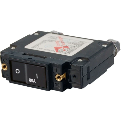 Blue Sea Systems C-Series Flat Rocker Circuit Breaker, Magnetic Hydraulic, Trip-Free