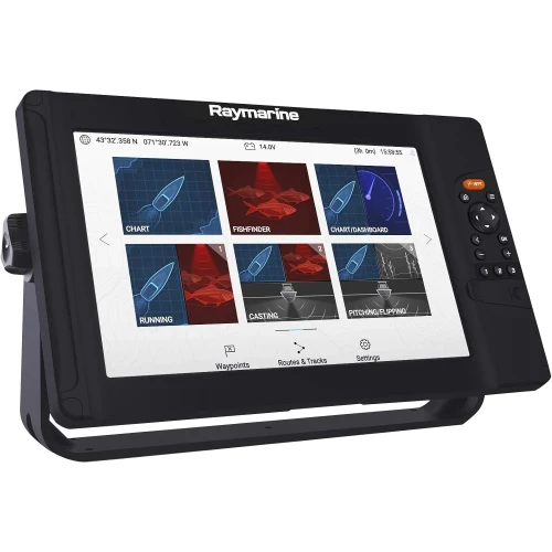 Raymarine Element HV Fishfinder Chartplotter, HyperVision 1.2 MHz Sonar, GPS/GNSS, NMEA 2000