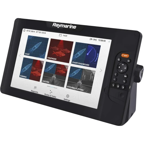 Raymarine Element HV Fishfinder Chartplotter, HyperVision 1.2 MHz Sonar, GPS/GNSS, NMEA 2000