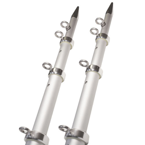 TACO Marine OT Series Aluminum Tele-Outrigger Poles, Pair, Pin-Locking
